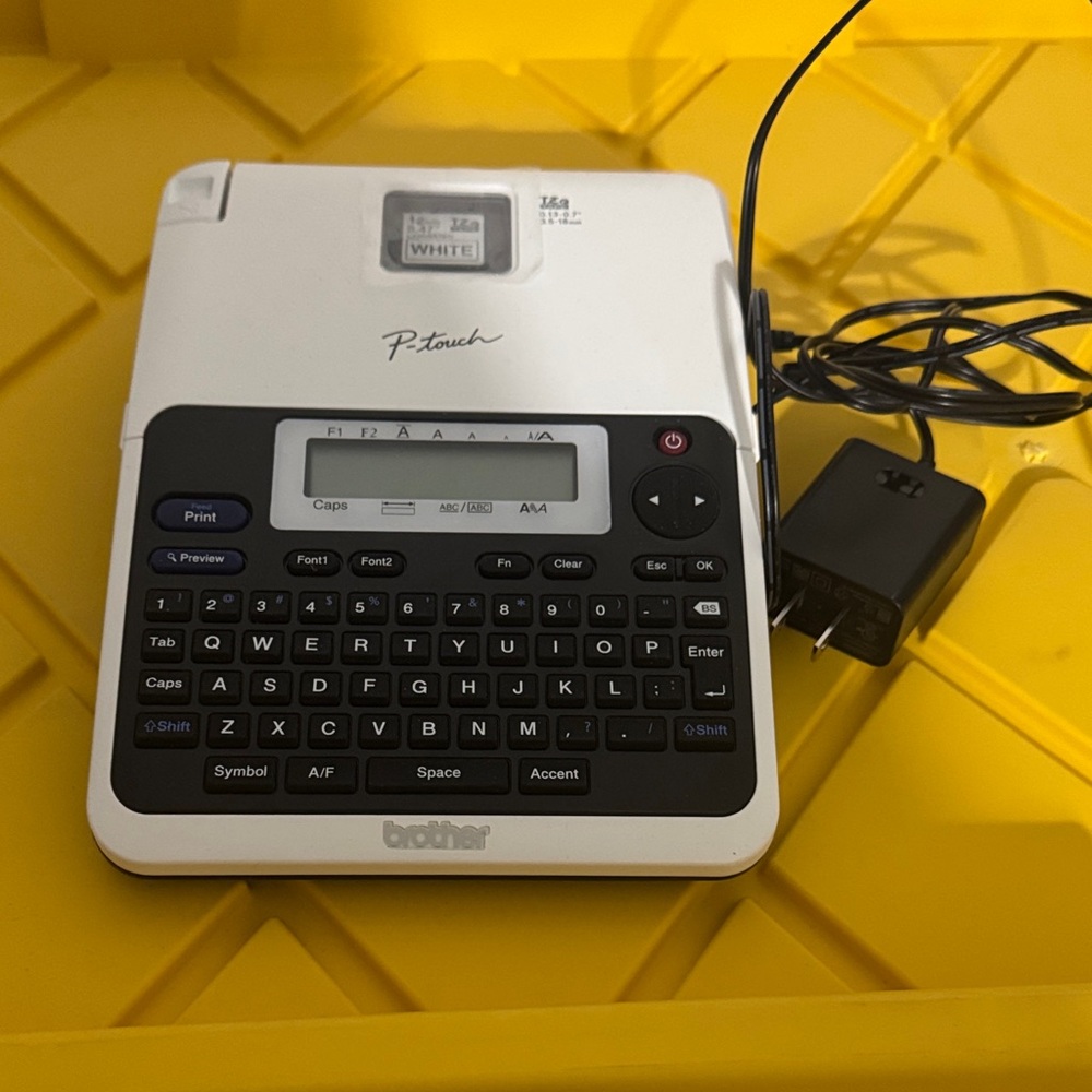 Brother P-touch White and Black Label Printer